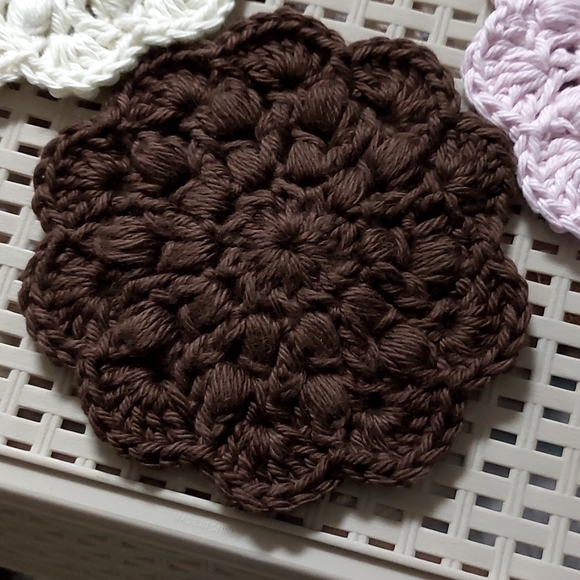 Crochet Super Scrub Facial Rounds▪︎Neapolitan Special Edition▪︎Set of 3 - Picture 3 of 6